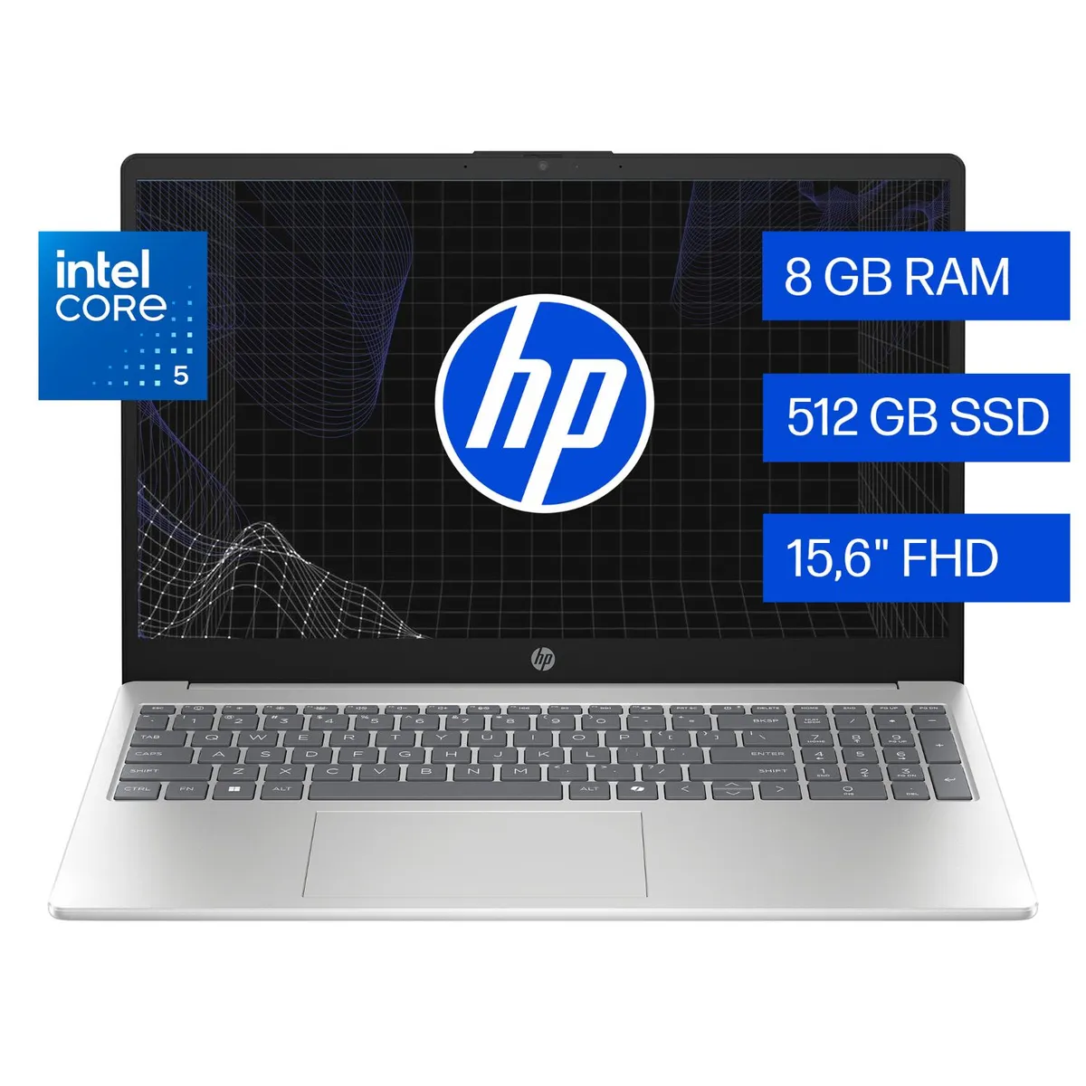 HP - Laptop HP 15-fd1354la, Intel Core 5, 8 GB RAM, 512 GB SSD, 15.6" FHD, Windows 11 Home