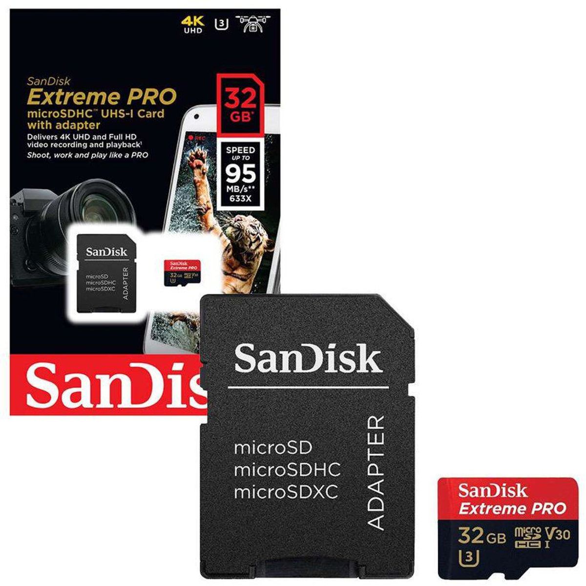 SANDISK - Sandisk memoria microsd 32gb extreme pro 4k uhd gopro drones