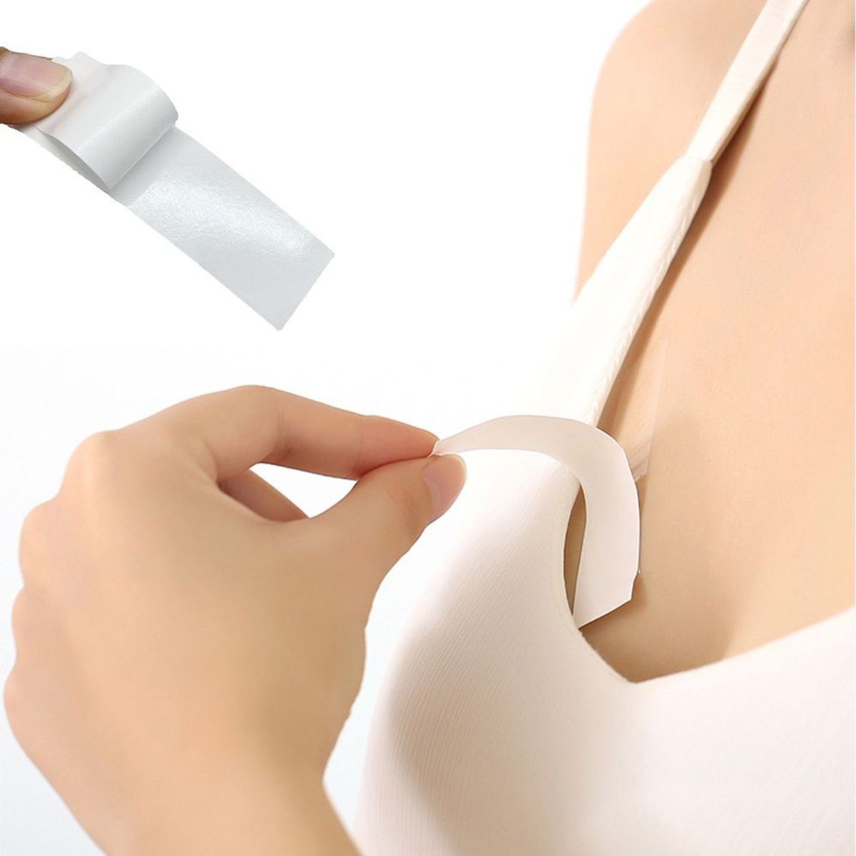 GENERICO - pack de 35 UNID - Cinta adhesiva doble cara para ropa vestidos