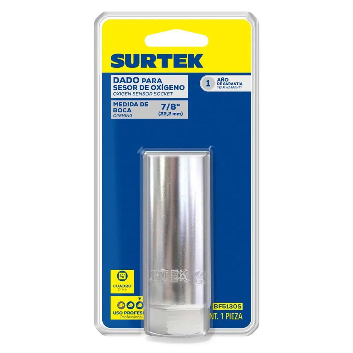 SURTEK - DADO  3/8"  PARA SENSOR OXIGENO 7/8"  SURTEK - SURTBF5130S