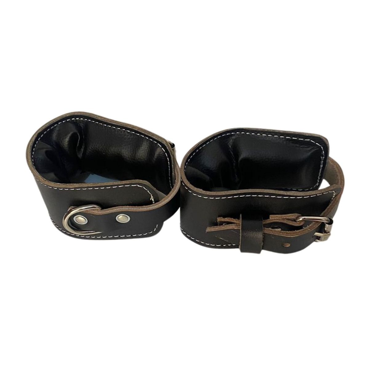 ALPHA GYM - Correas para tobillo de gimnasio tobilleras polea - CUERO