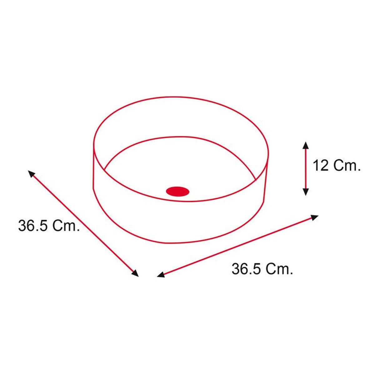 STONE - LAVAMANOS  MOD. CIRCULAR RUSTIC LINE TOPAZ  STONE
