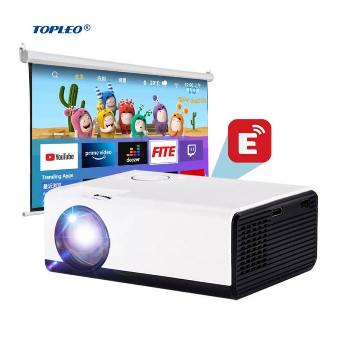 OEM - Proyector Profesional LCD 1080P Full HD Conexión Inalámbrica