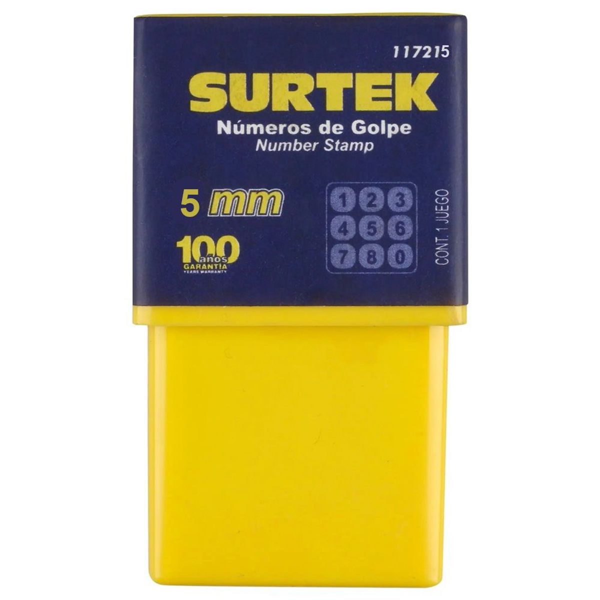 SURTEK - JUEGO DE NÚMERO DE GOLPE DE 5mm SURTEK - SURT117215