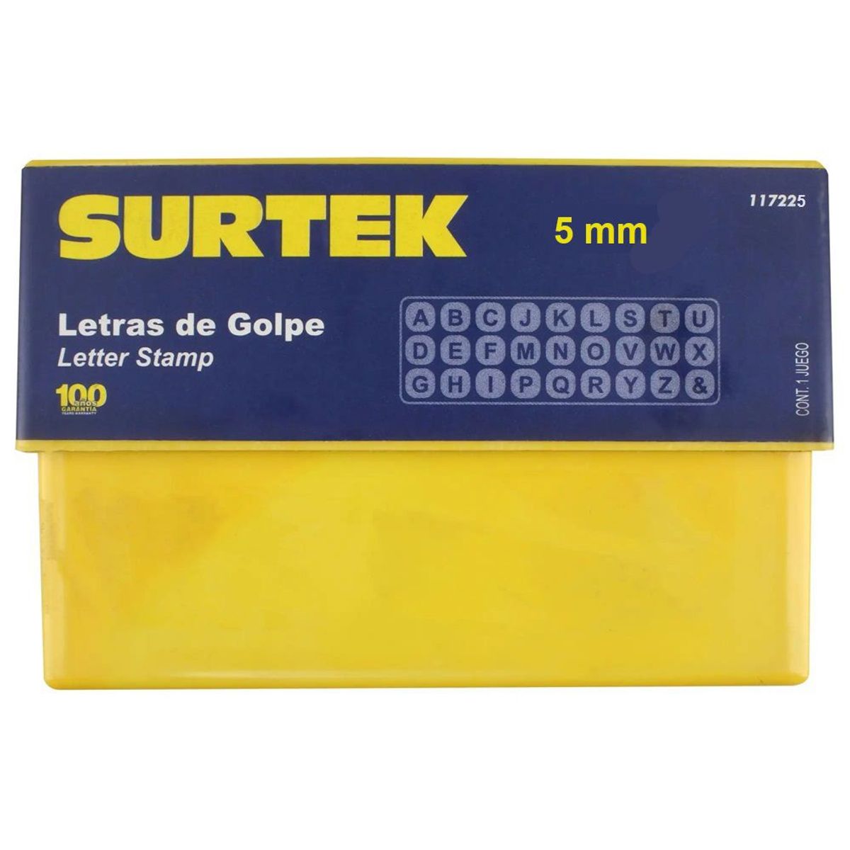 SURTEK - JUEGO DE LETRAS DE GOLPE DE 5mm SURTEK  - SURT117225
