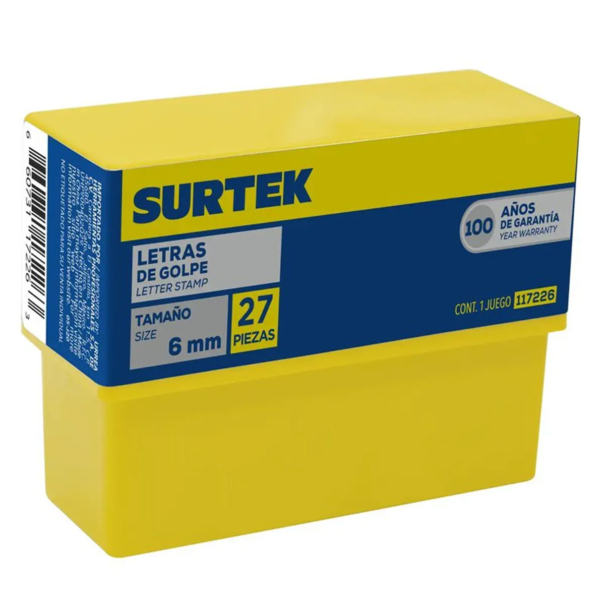 SURTEK - JUEGO DE LETRAS DE GOLPE 6mm SURTEK - SURT117226