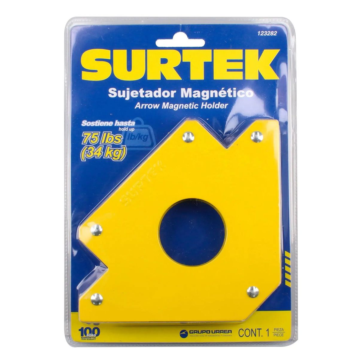 SURTEK - ESCUADRA MAGNETICA PARA SOLDAR 75LB 5"  SURTEK - SURT123282