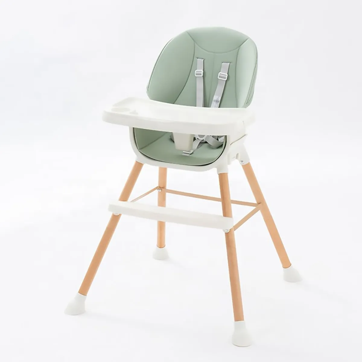 BABYKISS - SILLA DE COMER DE MADERA PARA BEBES 5 EN 1 DE LUJO ACQUA