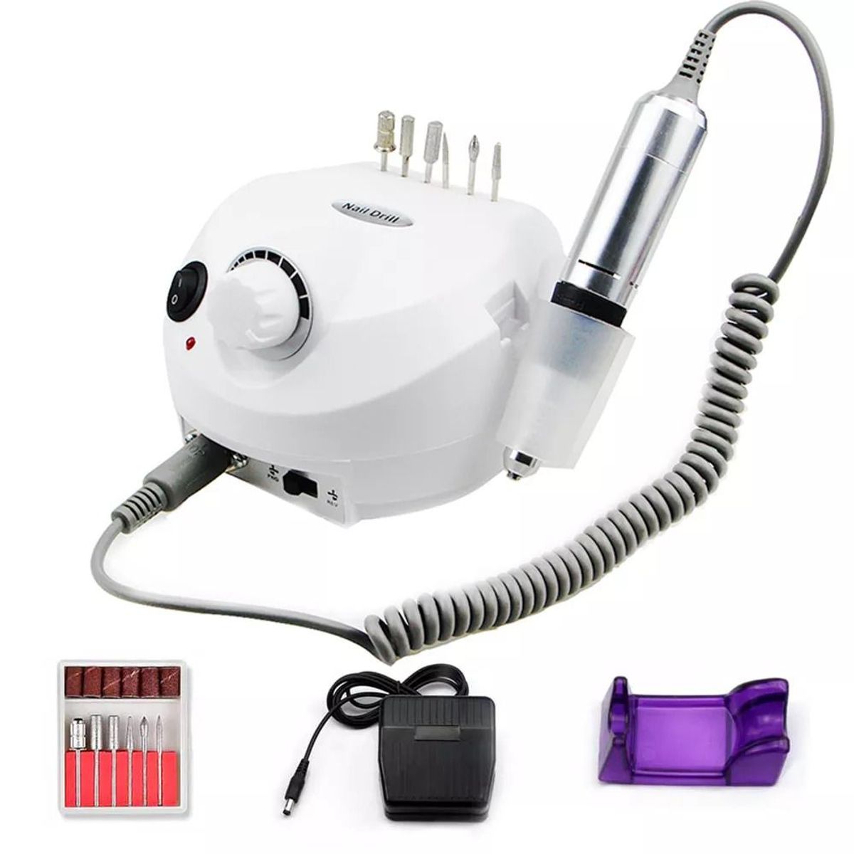 OEM - Pulidor Manicura y Pedicura con Lima Eléctrica Cortador 20W 35000 RPM