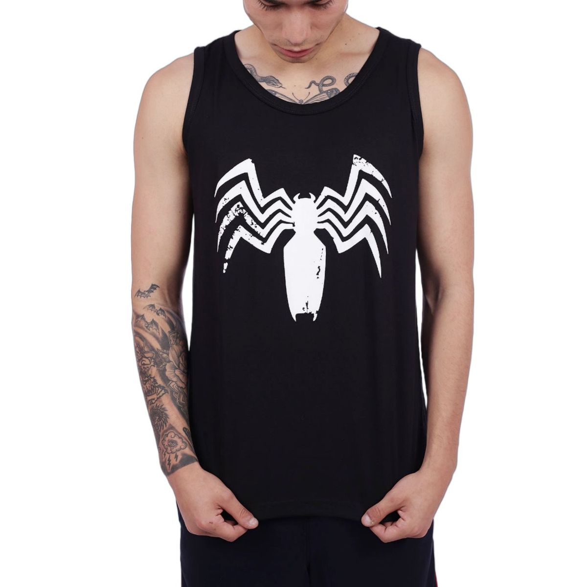 M MUSCLE MUSEUM - Bividi Deportivo Color Negro Venom para Hombre