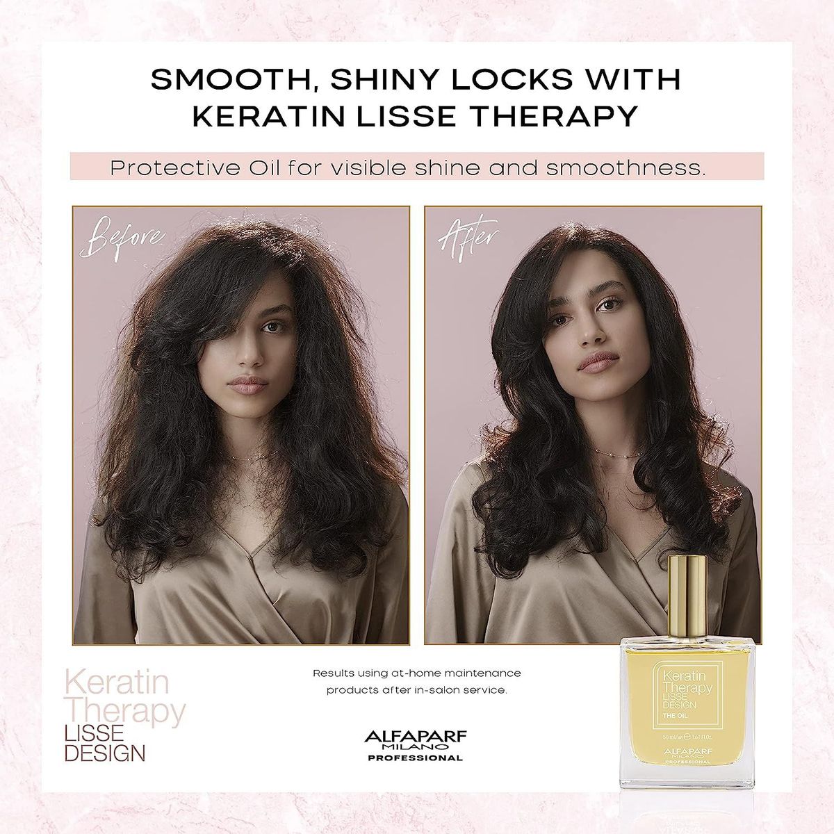 ALFAPARF MILANO - Shampoo Post Alisado Sin Sal + Aceite Alfaparf Keratin Therapy