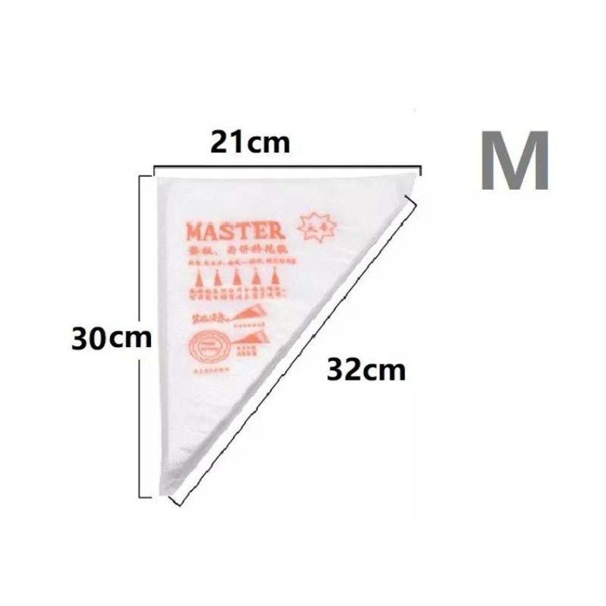 GENERICO - Mangas desechables de repostería 100 unidades bolsas