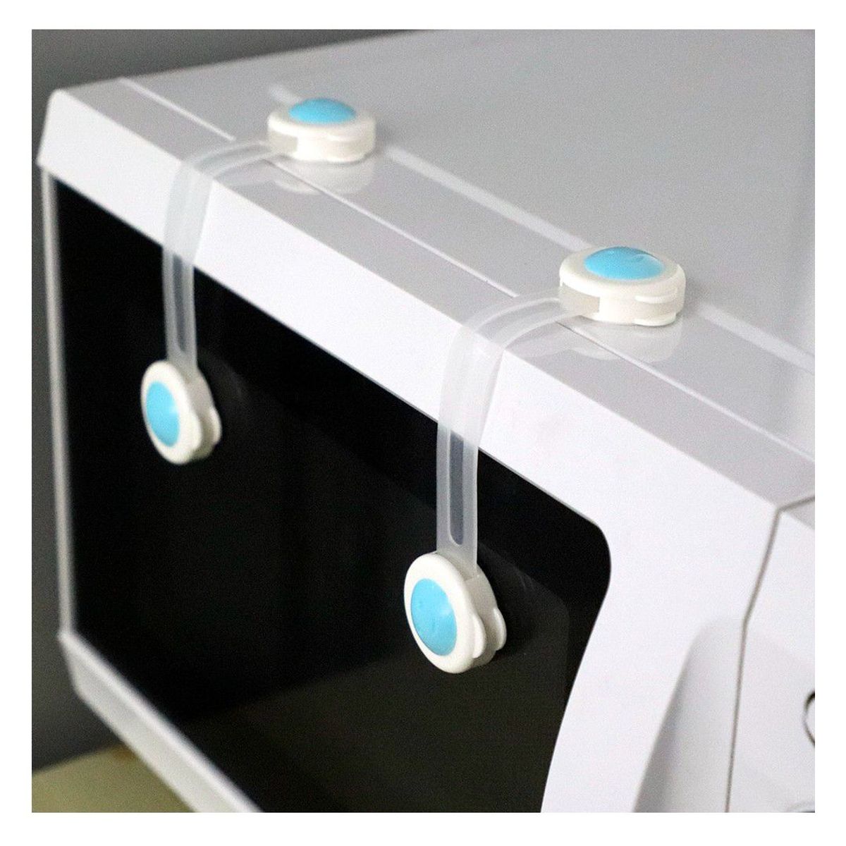 GENERICO - CERRADURA DE SEGURIDAD PARA PROTECCIÓN DE PUERTAS AZUL