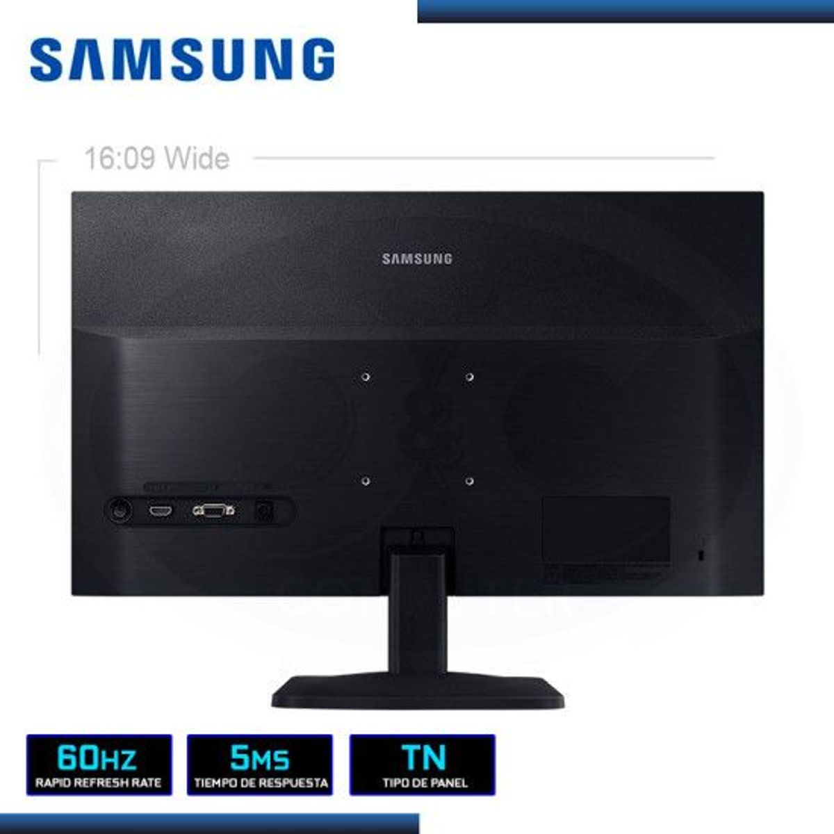 SAMSUNG - Monitor Samsung S19A330NHL 19 HD LED/IPS/VGA /HDMI