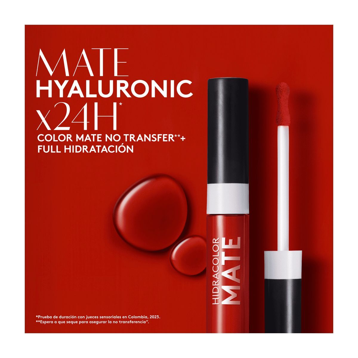 ESIKA - Labial Liquido Hidracolor Mate Rojo Carmín Esika PRO