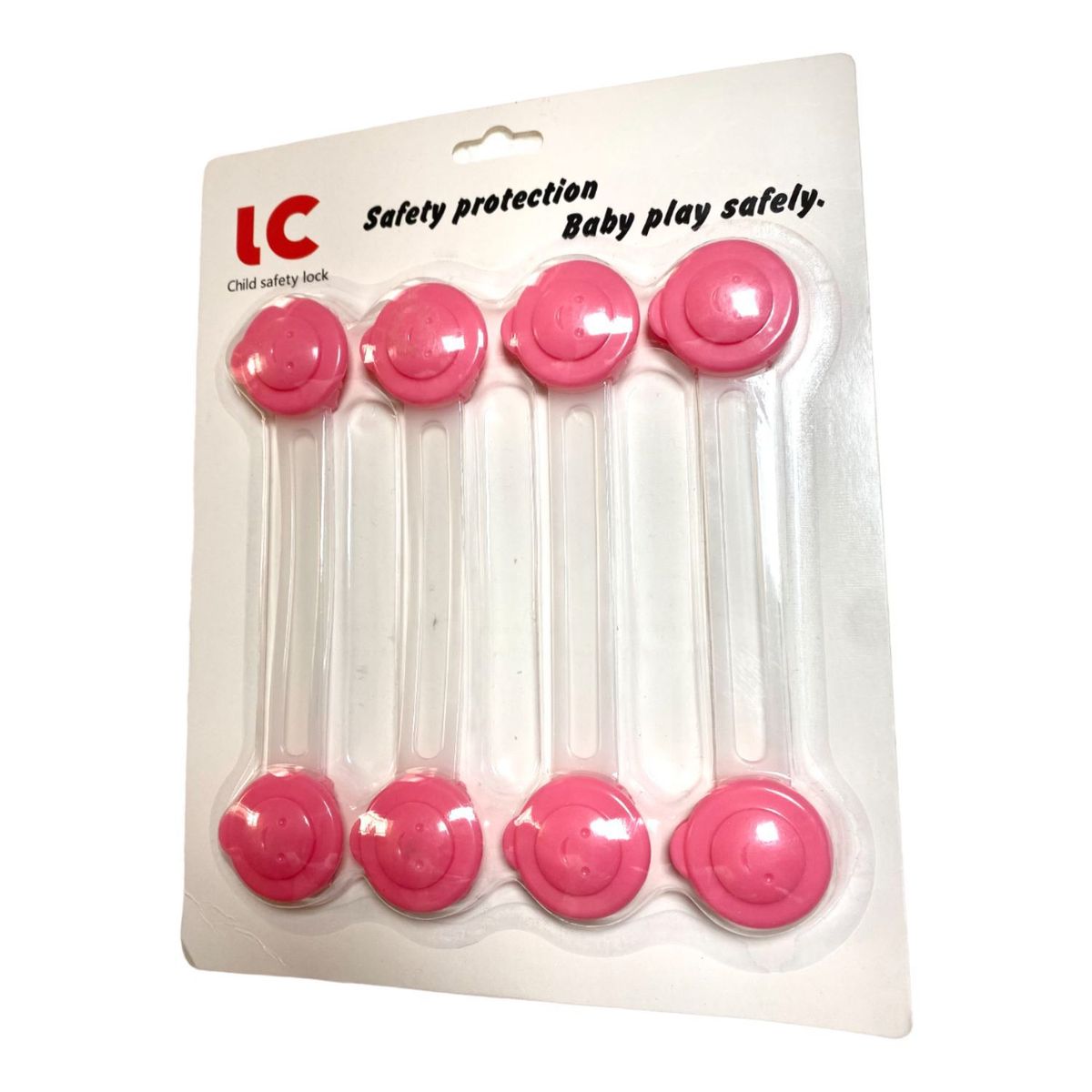 GENERICO - Seguros para Cajones Set x 8 Unds Rosa