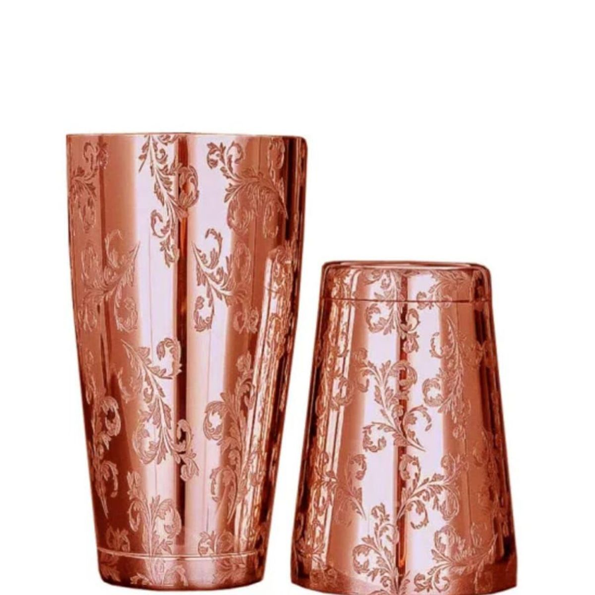 GENERICO - Coctelera Boston de acero inoxidable con grabado 550 ml/850 ml