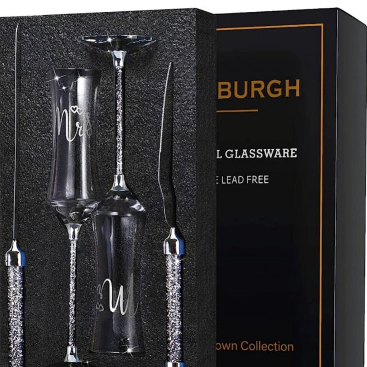 GENERICO - Juego de copa y espátula para boda