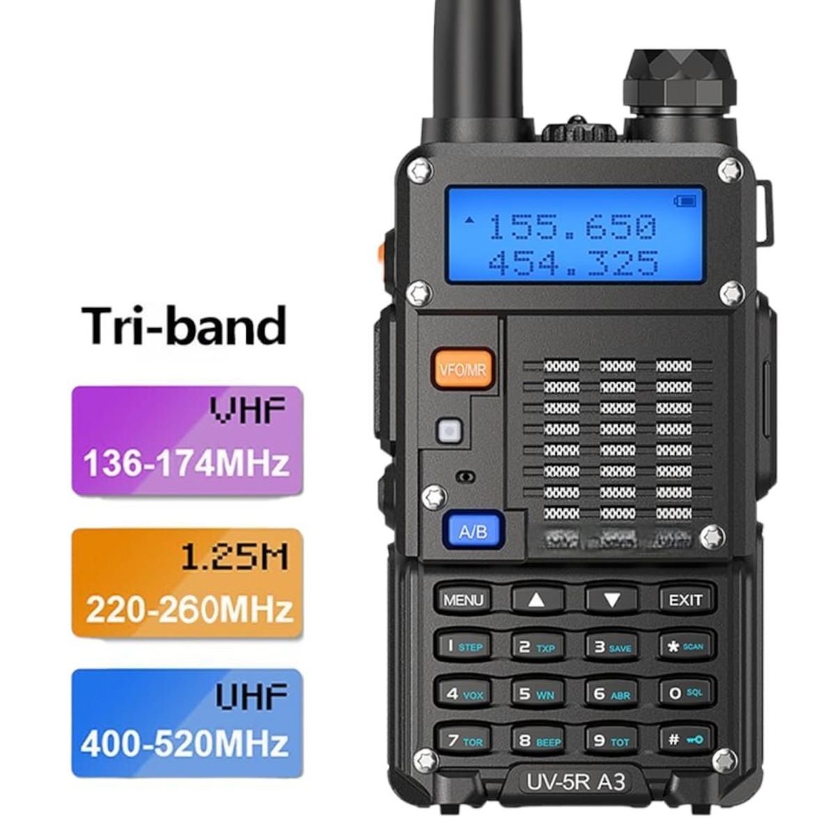 OEM - Par de Radios Walkie Talkie Banda Dual VHFUHF Transmisor FM Modelo UV8R
