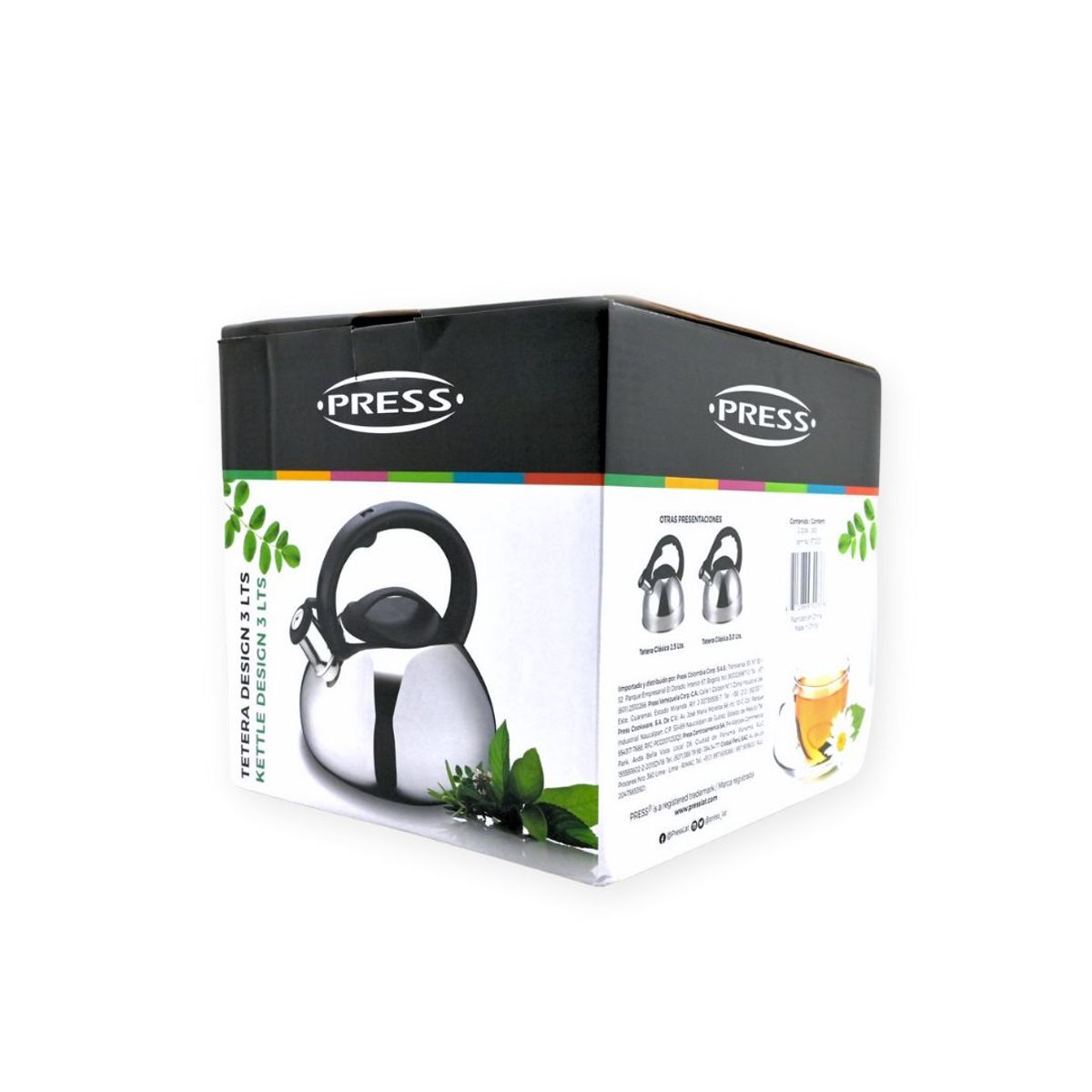 PRESS - Tetera de Acero Inoxidable de 3L Linea Design - PRESS