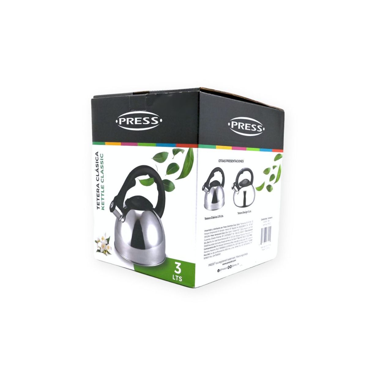 PRESS - Tetera de Acero Inoxidable 3L Línea Classic - PRESS
