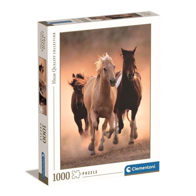 CLEMENTONI - Rompecabezas Caballos Corriendo 1000 Pzas