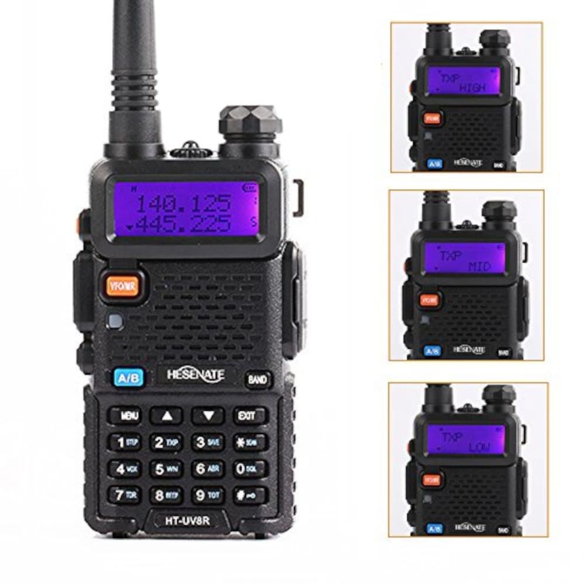 OEM - Par de Radios Walkie Talkie Banda Dual VHFUHF Transmisor FM Modelo UV8R