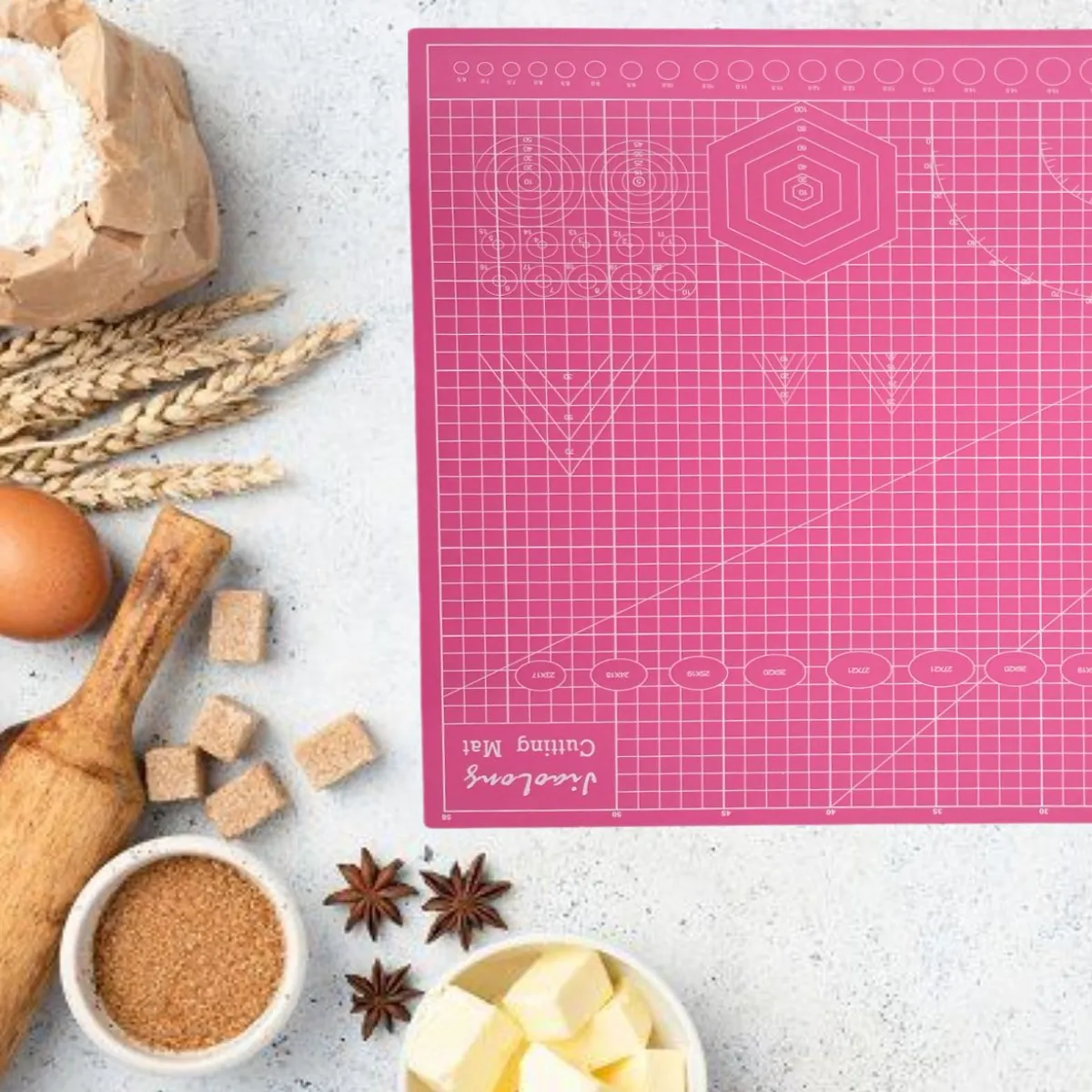 GENERICO - Cutting Mat A2 Plancha de corte 60x45 cm autocurativa Rosado