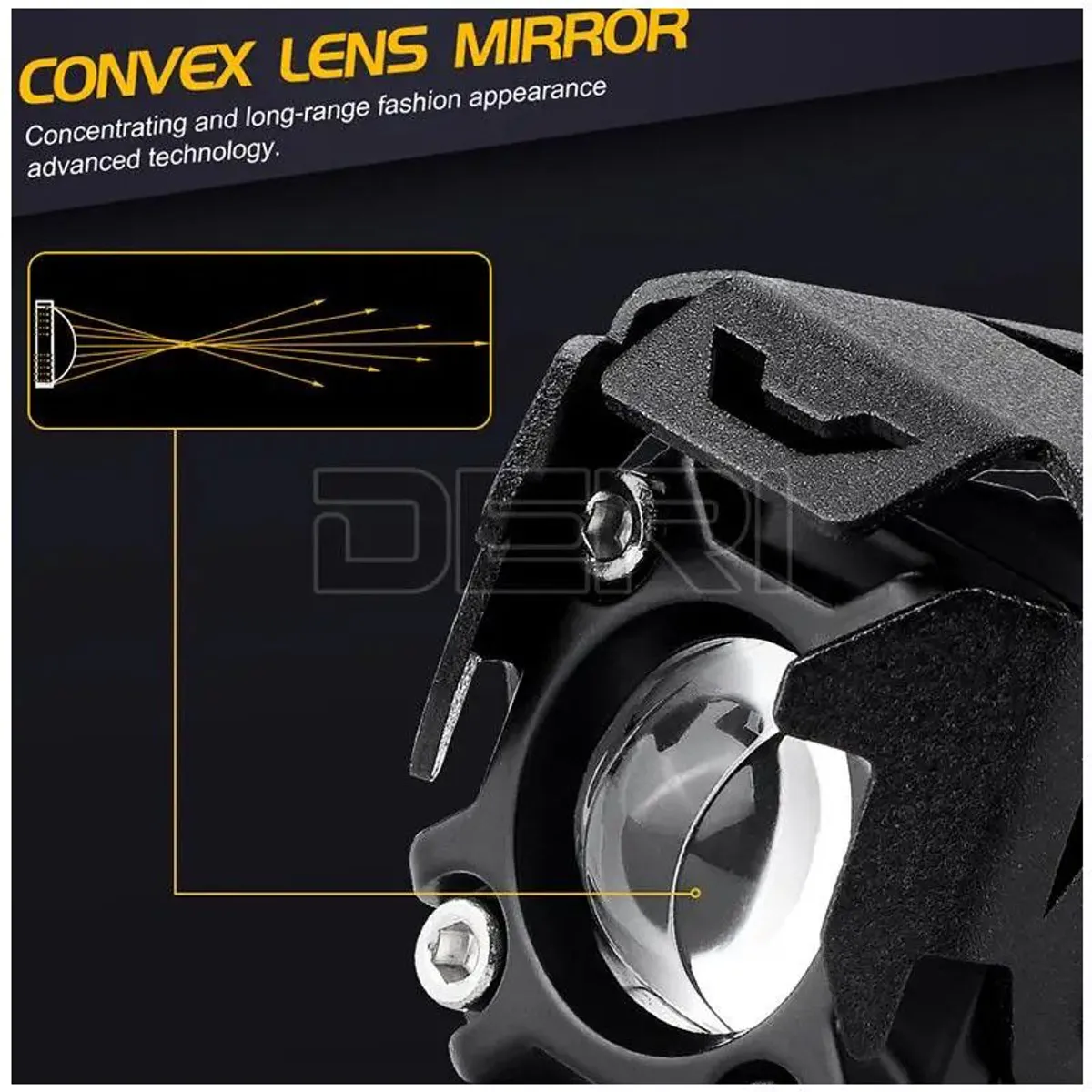 KOBO - Faro Neblinero Led Spotlight Lupa Doble Color BlancoAmbar