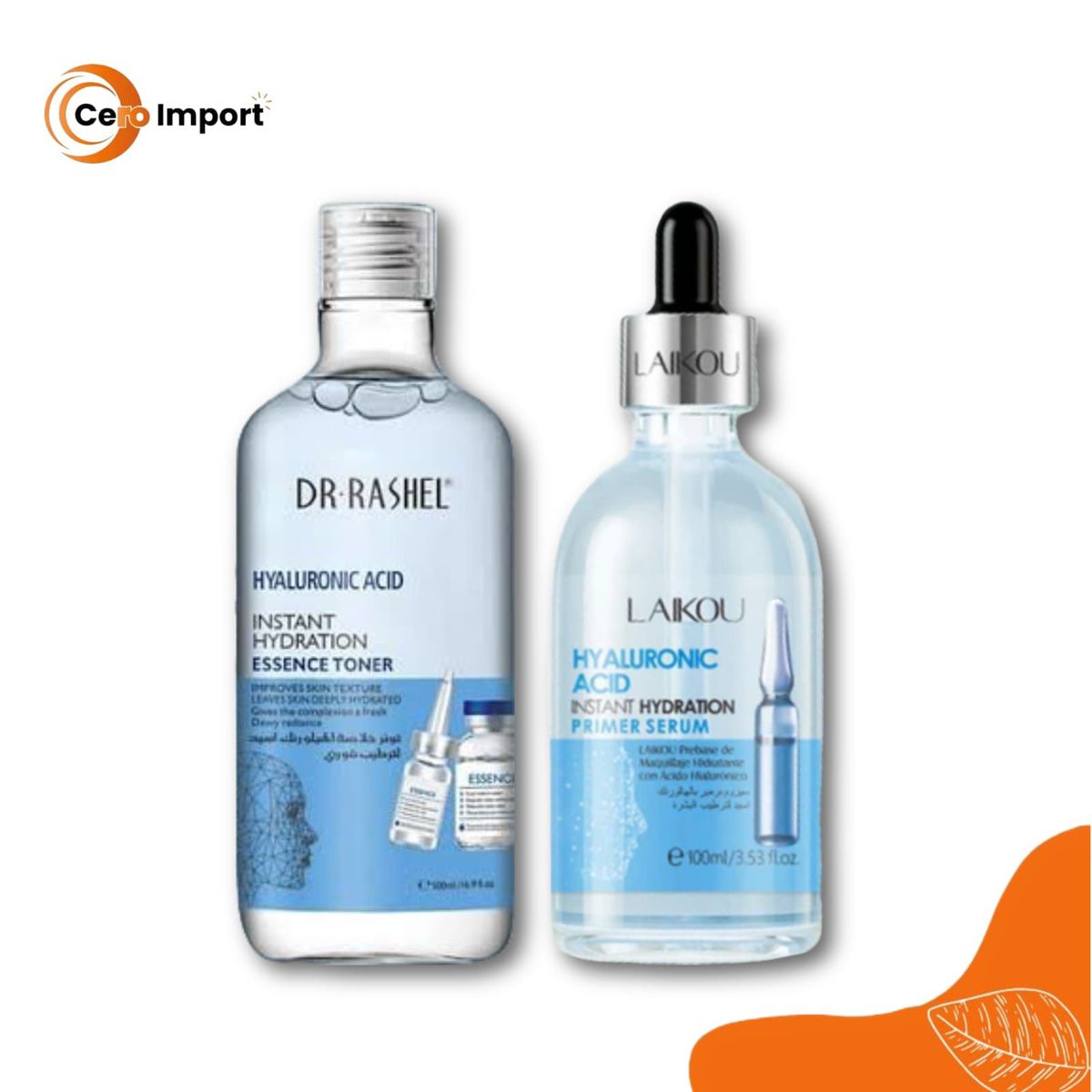 GENERICO - Serum Hialuronico 100ml - Tonico Facial Hialuronico 500ml Dr Rashel