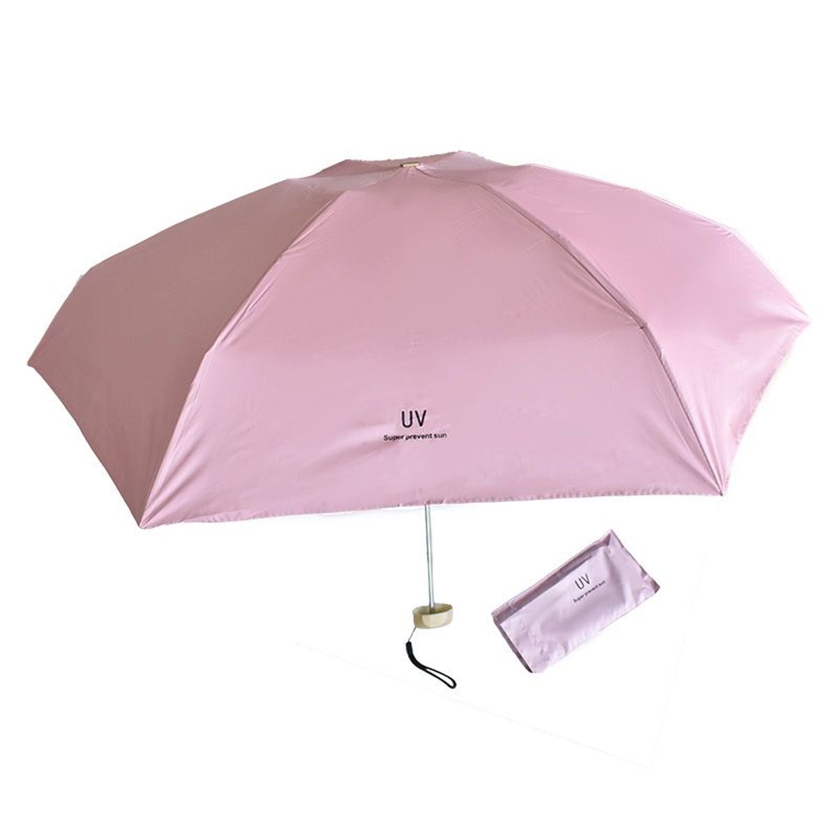 GENERICO - PARAGUAS PLEGABLE MODELO MINI PINK UV
