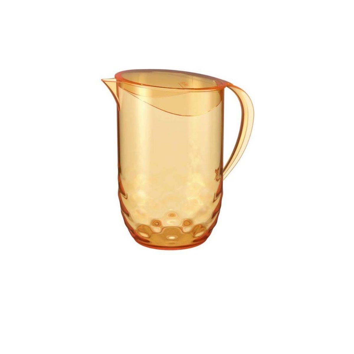 COZA - Set Jarra Con Tapa + 4 Vasos Acrílico Coza Wave Naranja