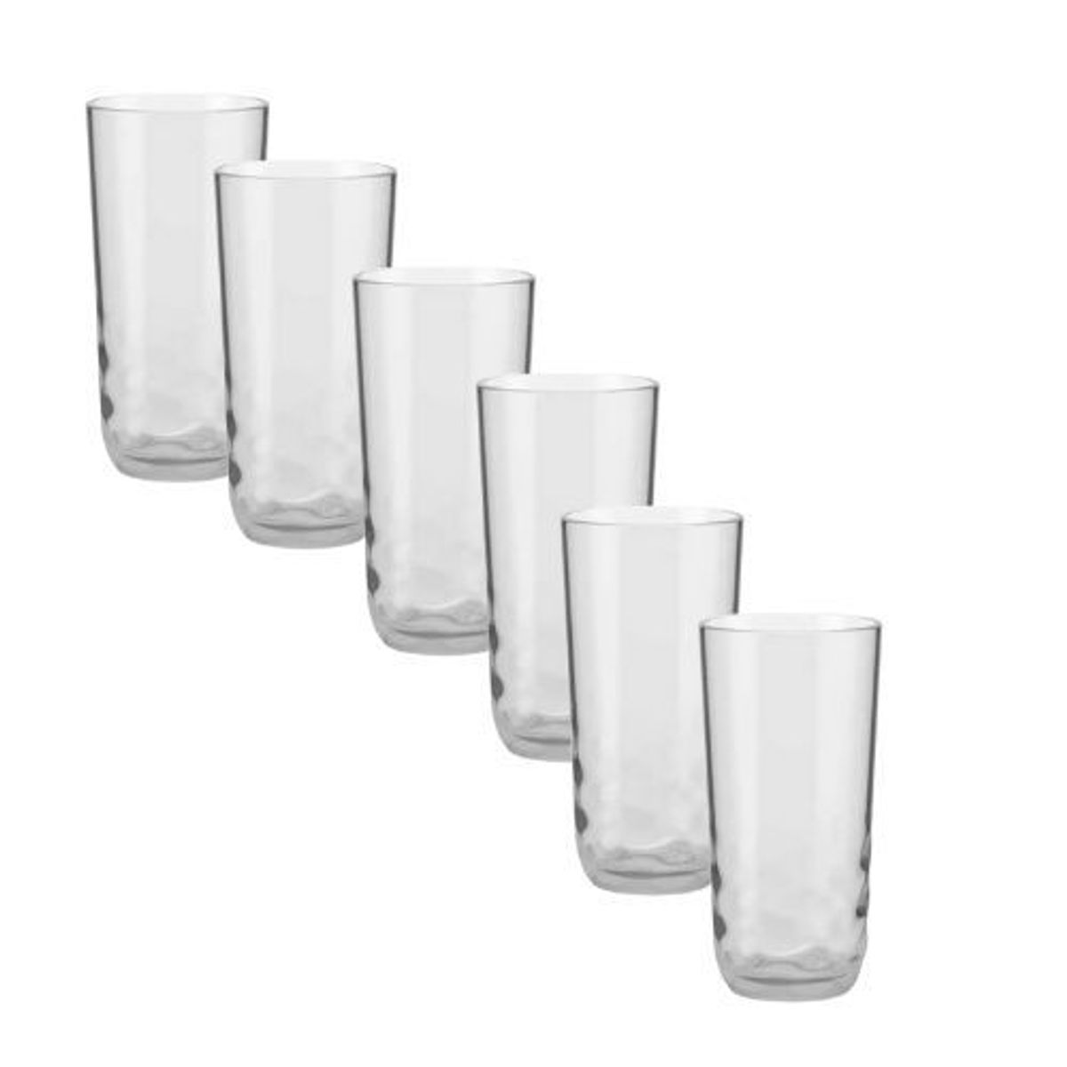 COZA - Set x 6 Vasos Acrílico 350ml Coza Wave