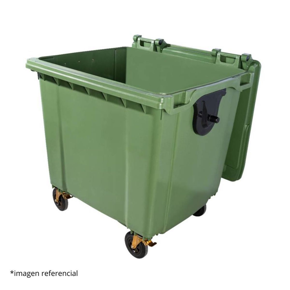 DISA SOLUCIONES ECOEFICIENTES - Contenedor de Basura 1100 LTS VERDE