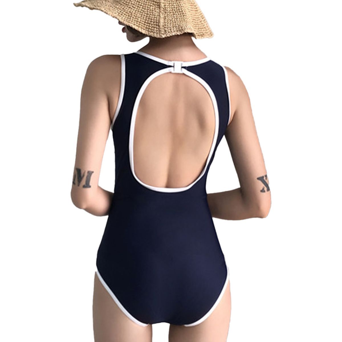 ZIMRAHYG - Traje de baño Bikini de espalda expuesta De Cintura Alta