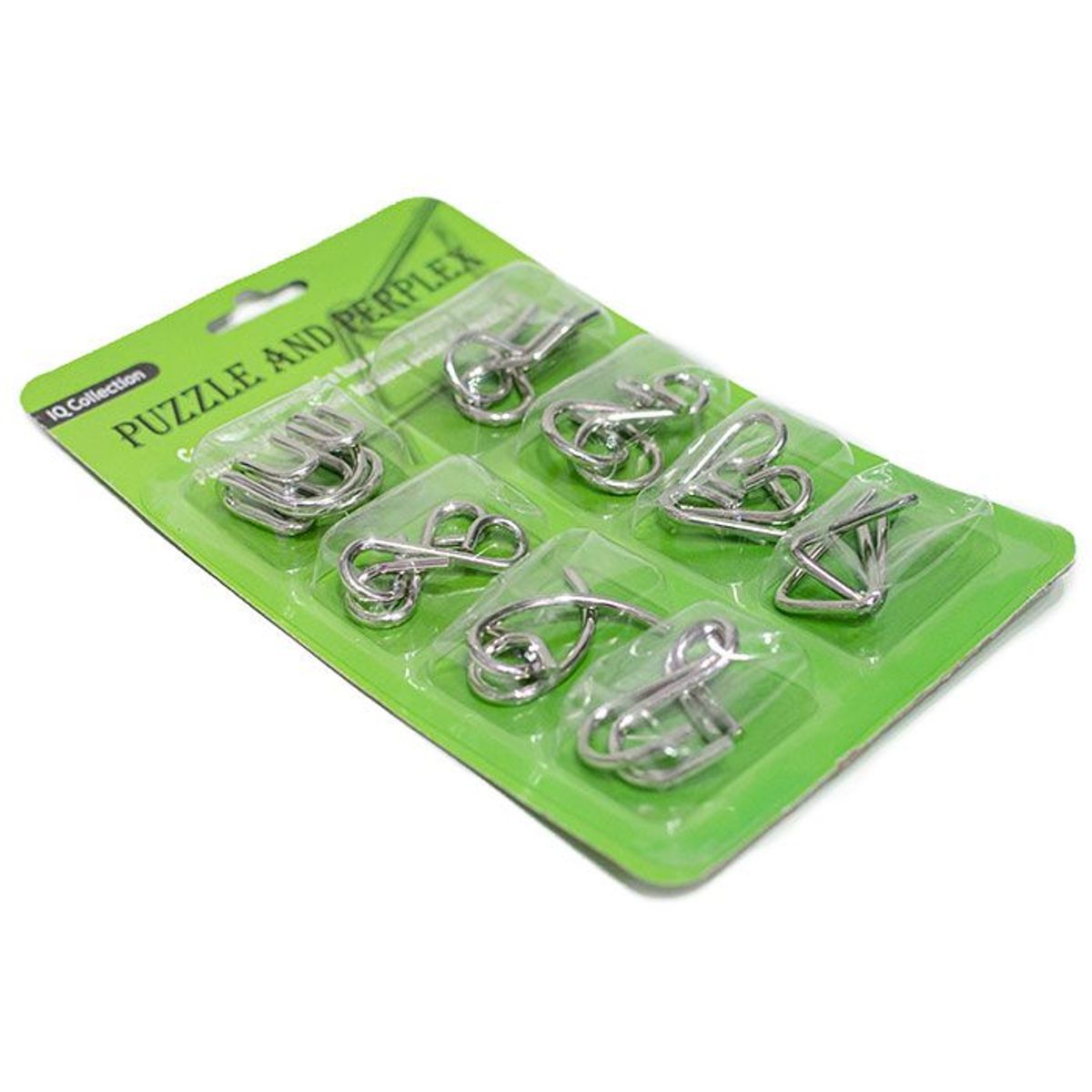 GENERICO - Puzzle De Alambres Estilo E - Verde METAL PUZZLE