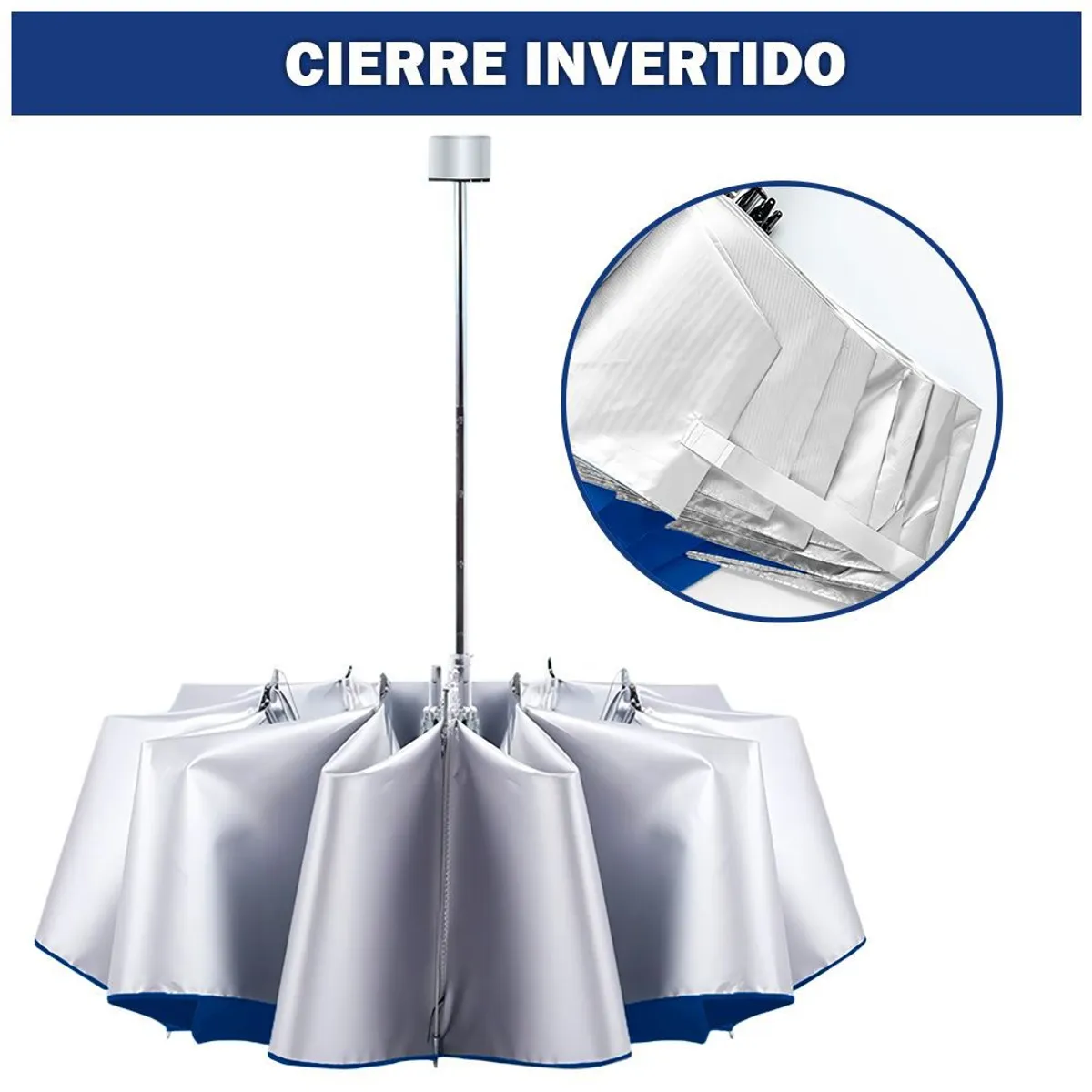 GENERICO - Paraguas Sombrilla Plegable de Mano para el Sol o Lluvia