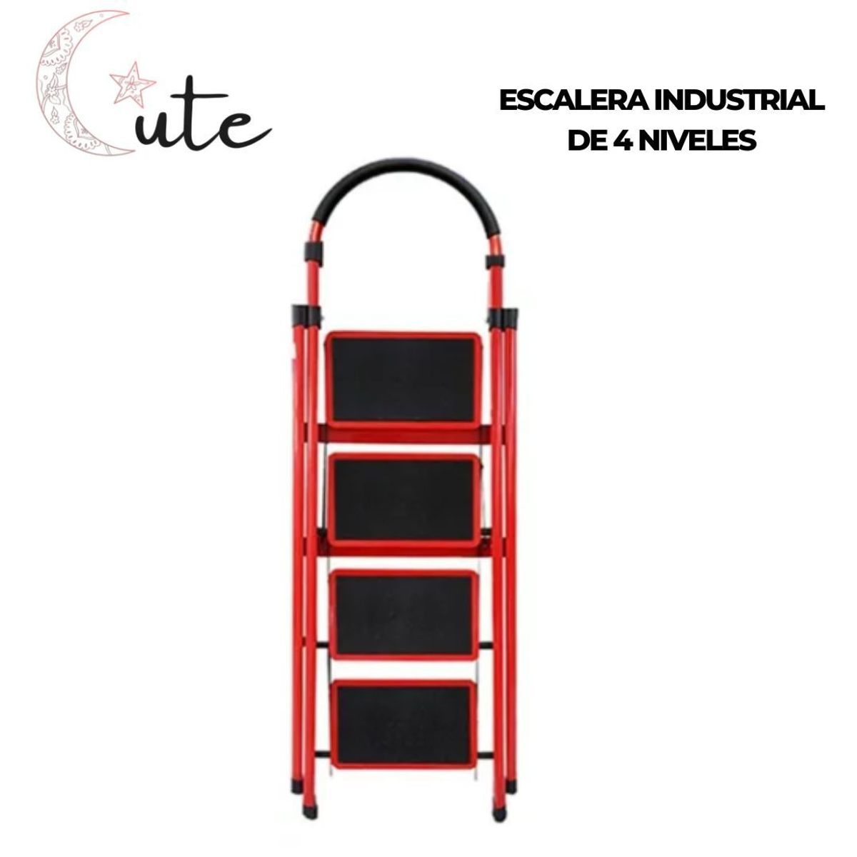 ESCALERA DE ACERO TIJERA 4 NIVELES, marca GENERICO - Foto 2