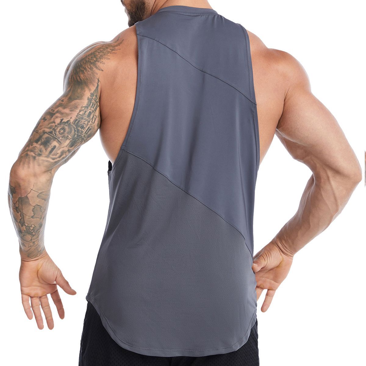 ZIMRAHYG - Tops deportivos Chaleco de ropa deportiva sin mangas para hombres