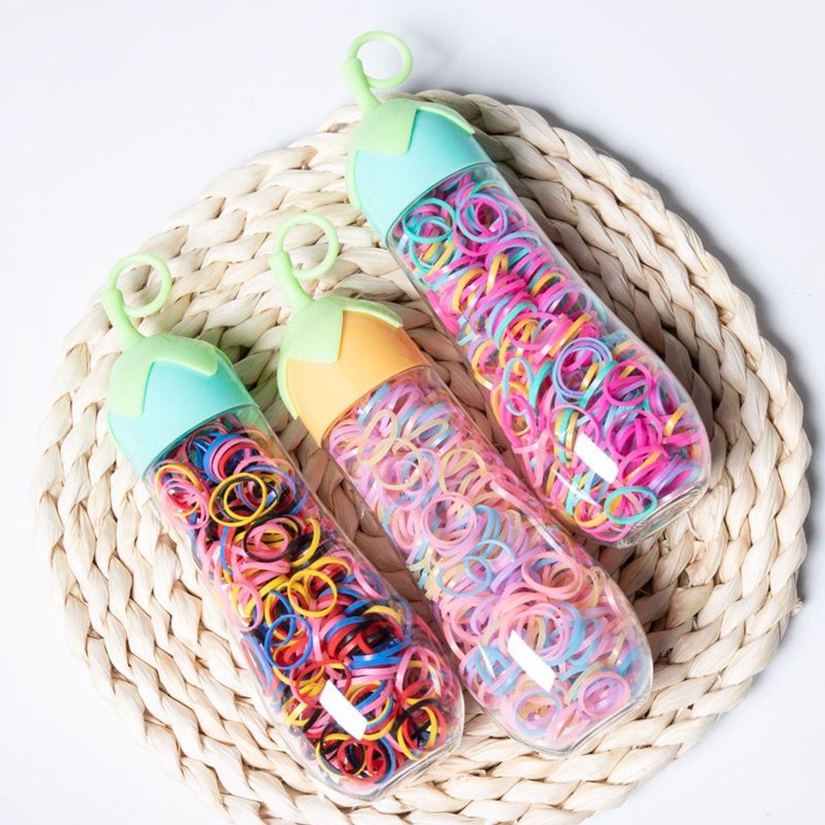 GENERICO - Ligas de goma bandas elásticas para el cabello