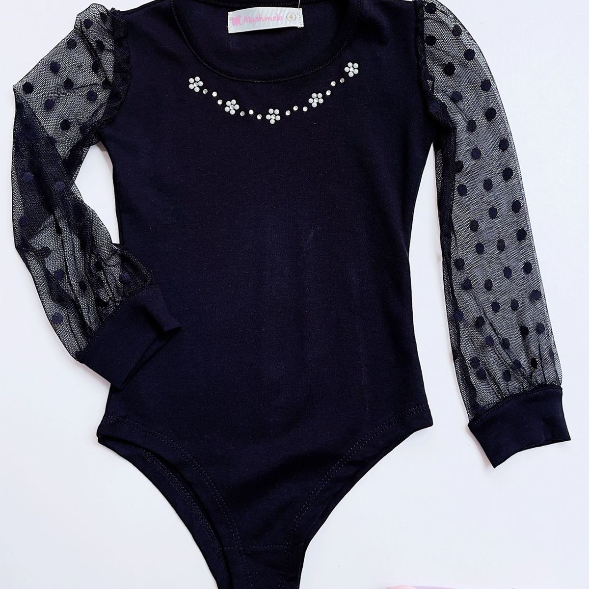 KIDS MASHMELO - BODY NIÑA ALGODÓN MANGA LARGA KIDS MASHMELO