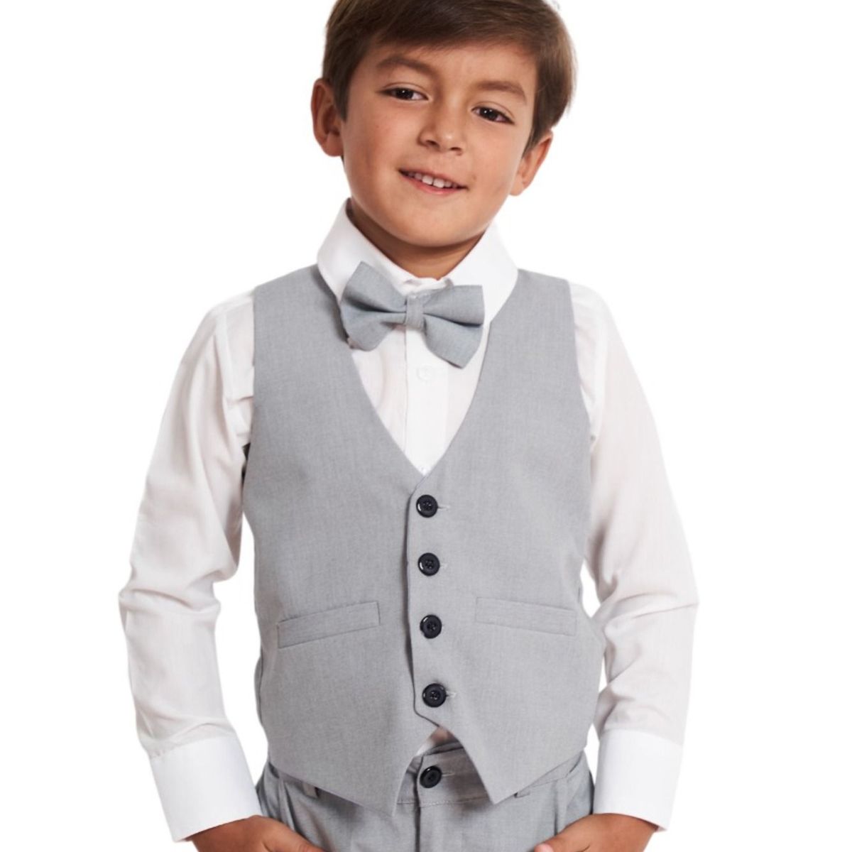 GENERICO - Conjunto traje formal plomo para niño