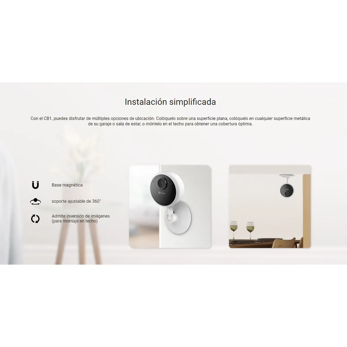 EZVIZ - Cámara Inteligente Wifi CB1 1080P Ezviz Bateria Inalámbrica