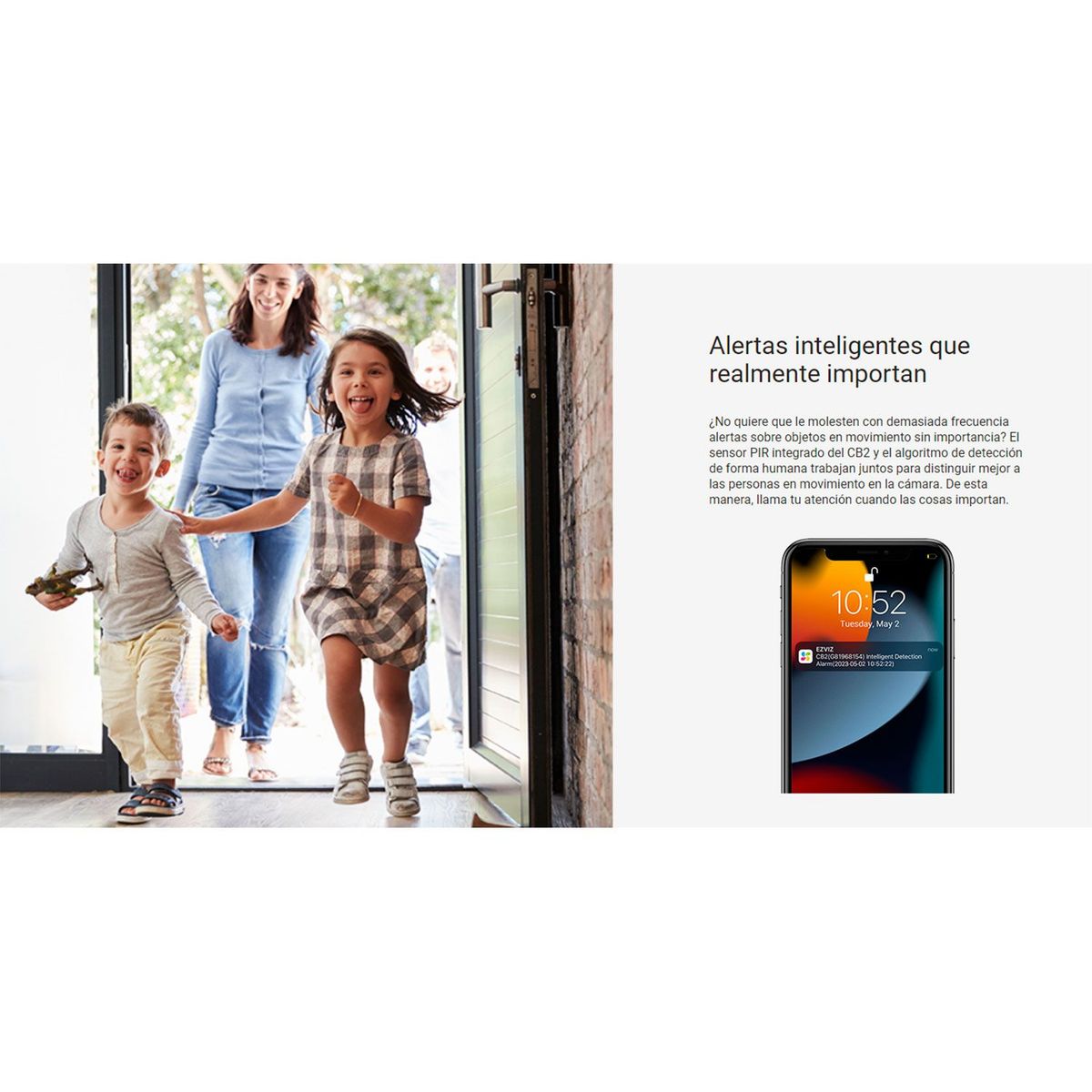 EZVIZ - Cámara Inteligente Wifi CB2 1080P Ezviz Bateria Inalámbrica