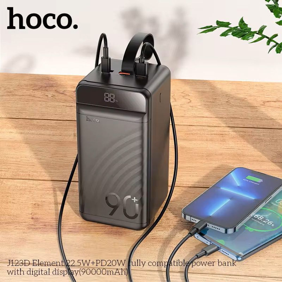 HOCO - POWER BANK 90000mha Carga Rapida 22w Hoco Premiun J1123D