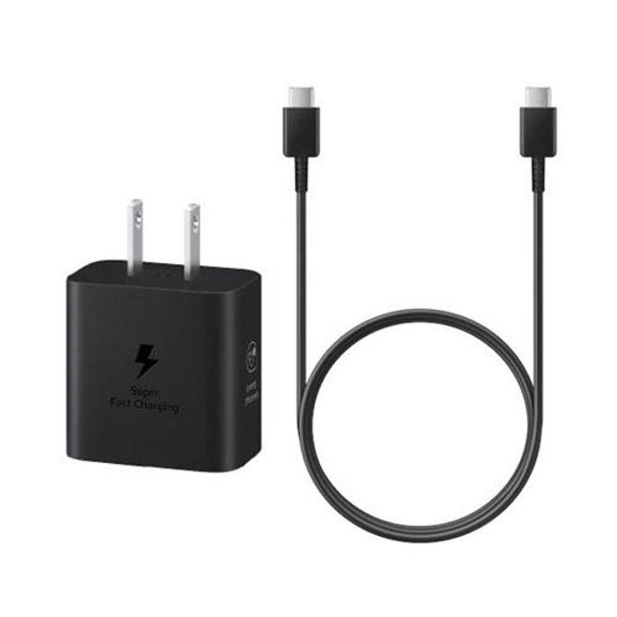 SAMSUNG - Cargador Samsung Fast 25W  + Cable Usb C A C Edition 2023 Negro