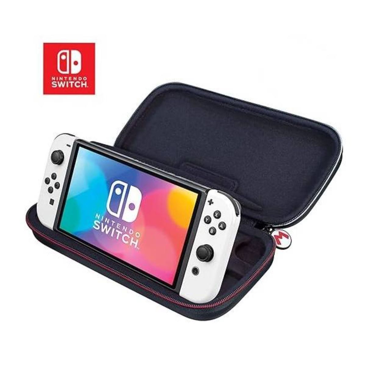 NINTENDO - Estuche Nintendo Switch Super Mario Gris