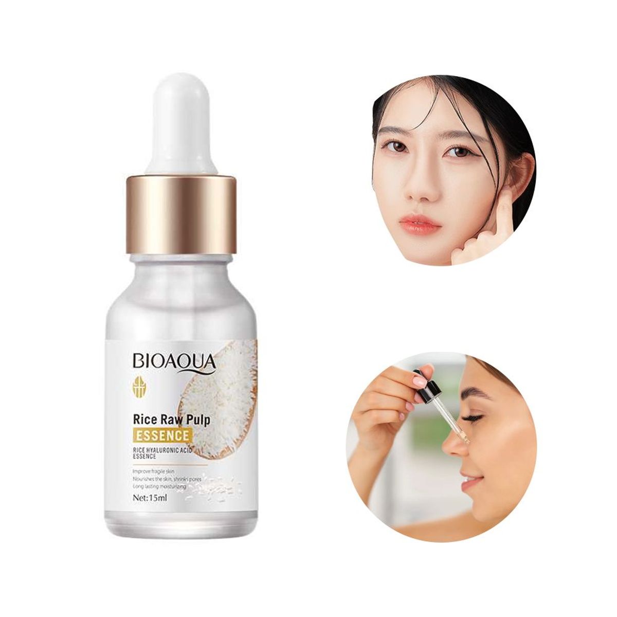 BIOAQUA - Serum extracto de Arroz con Acido Hialuronico