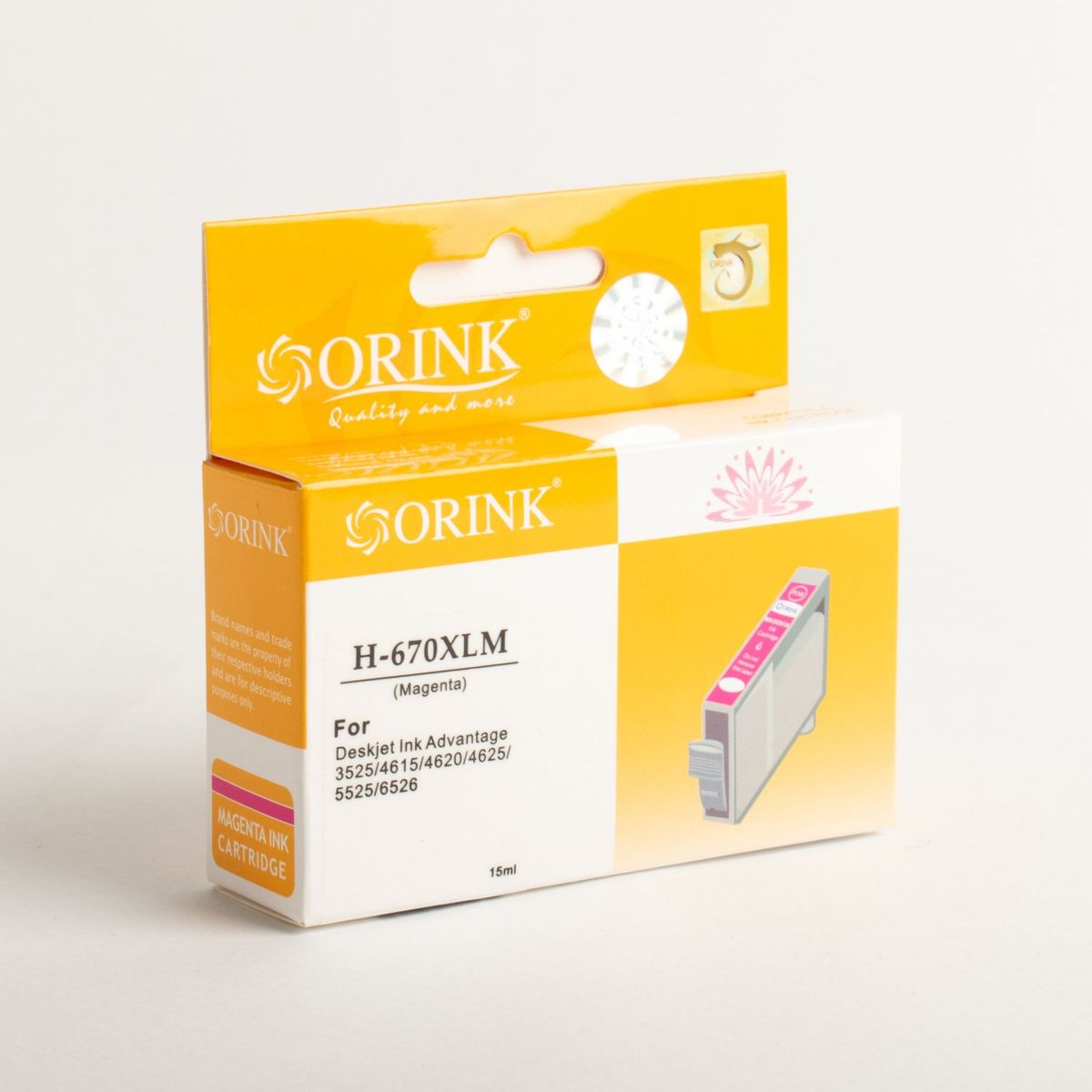 GENERICO - Cartucho de tinta Compatible CH 670 XL Rojo Magenta 15 ml