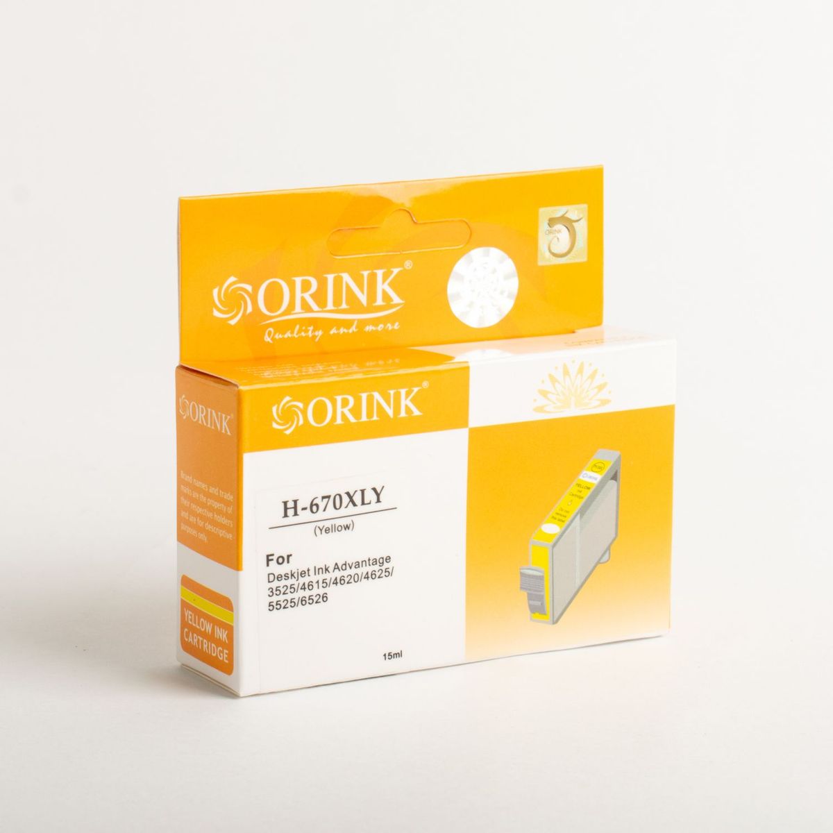 GENERICO - Cartucho de tinta Compatible CH 670 XL Amarillo Yellow 15 ml